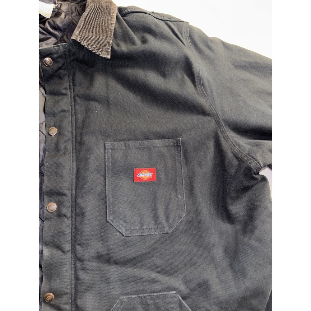 Dickies Jacket Mens 3XL Black Heavyweight Quilt Lined Field Vintage Big & Tall - Picture 7 of 16